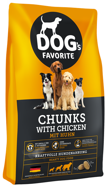 Dogs Favorite Chunks with tasty CHICKEN, 15 кг - фото 5039