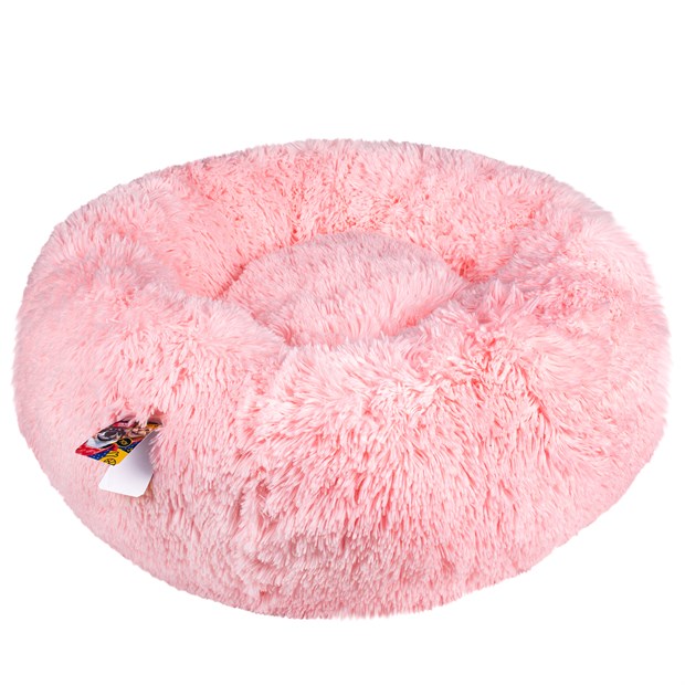 BED1PINK Лежанка-пуфик для животных "Пончик розовый" - фото 6791