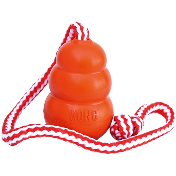 Игрушка для собак, Toy Dog KONG Aqua with rope - фото 6832