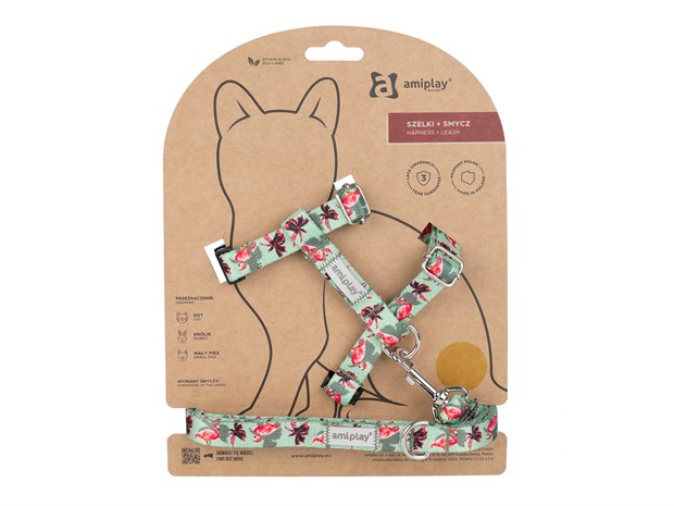 Шлейки+поводок для кота BeHappy Cat 131247 - фото 7771