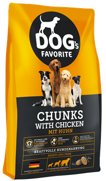 Dogs Favorite Chunks with tasty CHICKEN, 15 кг