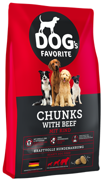 Dogs Favorite Chunks with tasty BEEF, 15 кг
