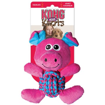 Игрушка для собак KONG® Weave Knots Pig 22 см