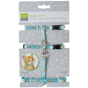 Harness+Leash Cat Sweet Kitty шлейка для кошек