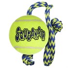 Игрушка для собак KONG® Squeakair® мяч с веревкой - фото 6250