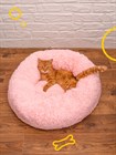 BED1PINK Лежанка-пуфик для животных "Пончик розовый" - фото 6795